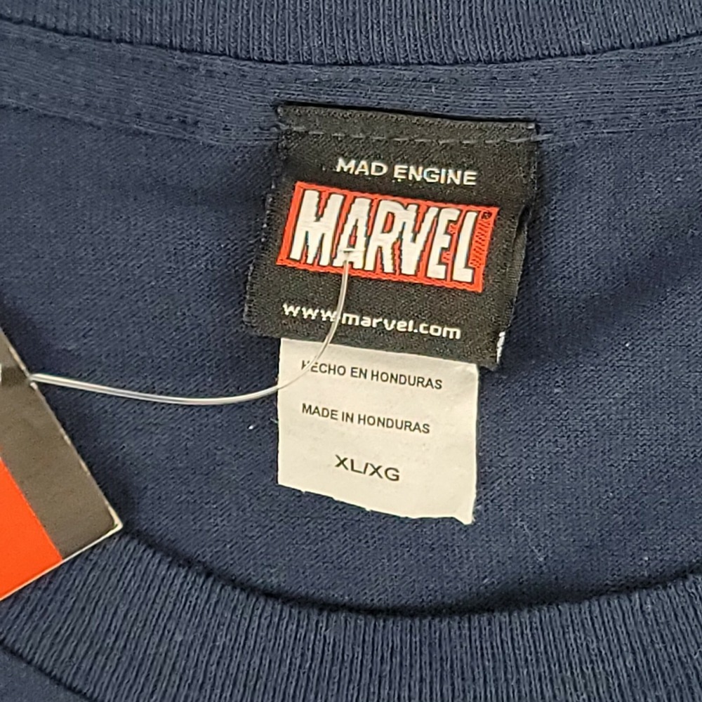 2010 Mad Engine Marvel-THOR- Spider-Man, Captain America XL, Navy Blue  NEW! - Picture 4 of 9